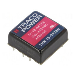 Convertor DC/DC 15W 18-36V la ±15V | Electronic-mag.ro | Componente Electronice