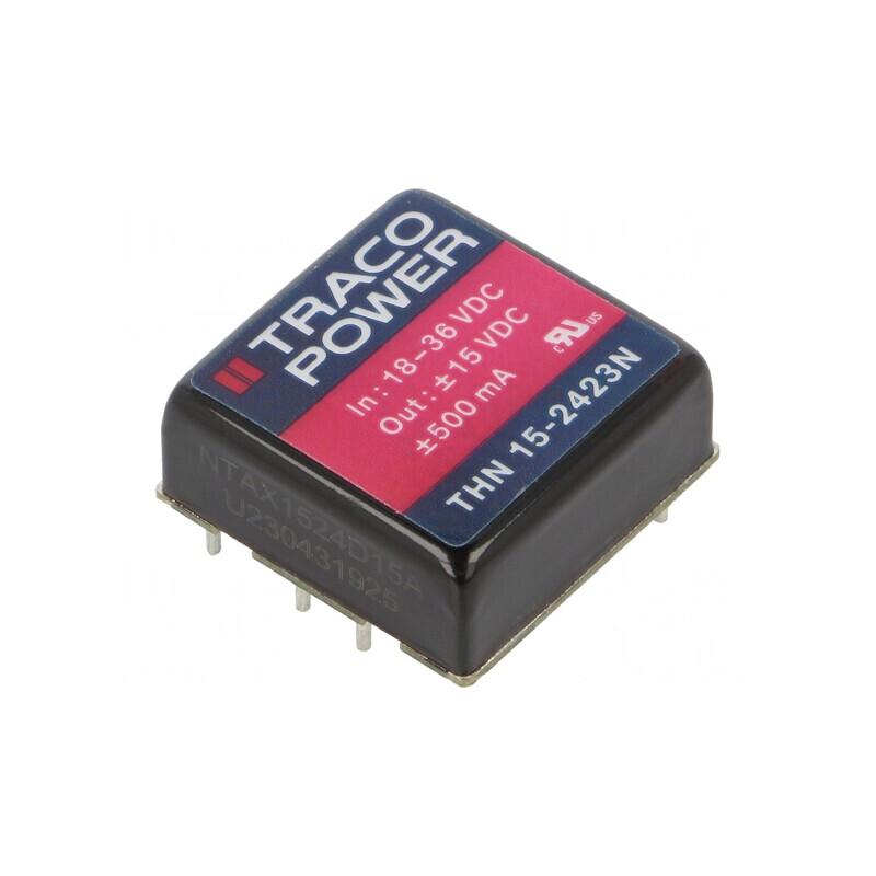 Convertor DC/DC 15W 18-36V la ±15V | Electronic-mag.ro | Componente Electronice Convertor DC/DC 15W 18-36V la ±15V | Electronic-mag.ro | Componente Electronice