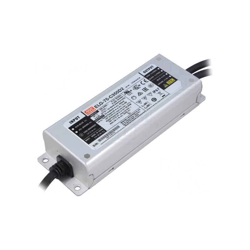 Alimentator LED 75W 350mA 100-305VAC | Electronic-mag.ro | Componente Electronice Alimentator LED 75W 350mA 100-305VAC | Electronic-mag.ro | Componente Electronice