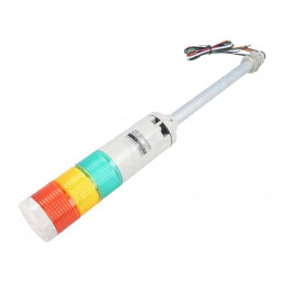 Coloană de Semnalizare LED Roșu/Ambră/Verde 24V | Electronic-mag.ro | Componente Electronice