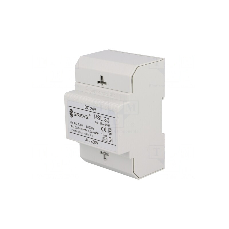 Alimentator Transformator DIN 24VDC 30W | Electronic-mag.ro | Componente Electronice