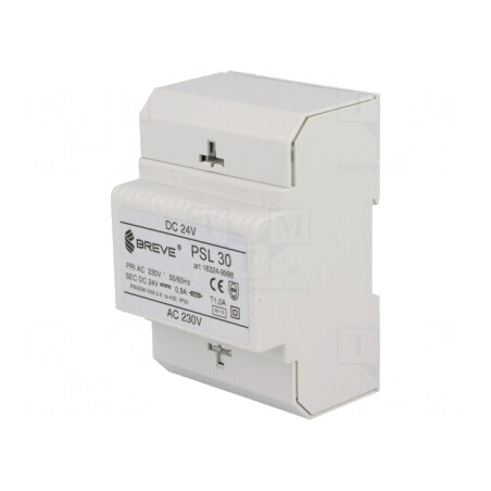 Alimentator Transformator DIN 24VDC 30W | Electronic-mag.ro | Componente Electronice