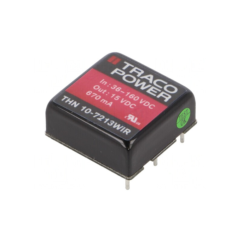 Convertor DC/DC 10W 36-160V la 15V 670mA THN 10-7213WIR | Electronic-mag.ro | Componente Electronice Convertor DC/DC 10W 36-160V la 15V 670mA THN 10-7213WIR | Electronic-mag.ro | Componente Electronice