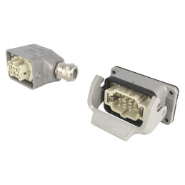 Conector HDC Tată-Mamă Soclu Mufă Set Complet Han Kit | Electronic-mag.ro | Componente Electronice