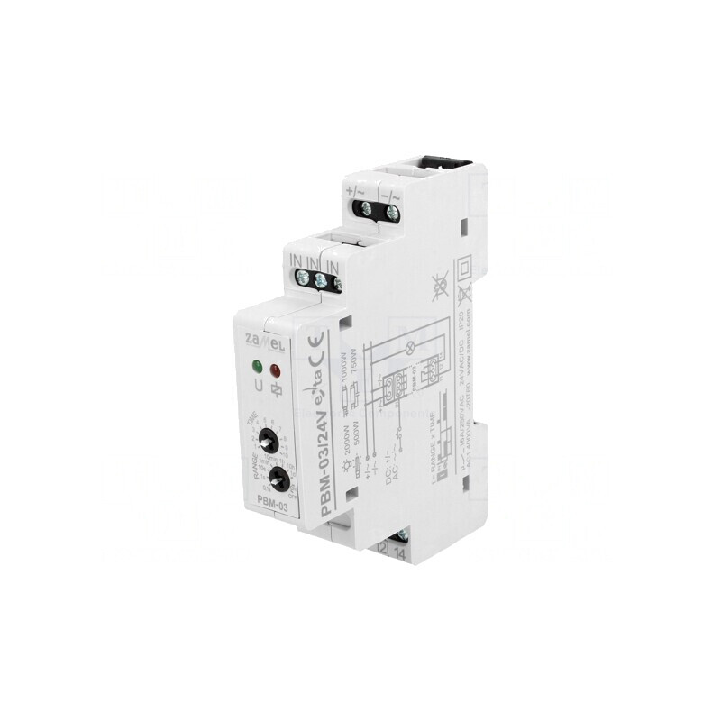 Releu Bistabil de Impulsuri NO 16A IP20 24V PBM-03 | Electronic-mag.ro | Componente Electronice