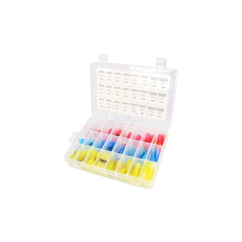 Set conectori crimpat izolaţie termocontractabilă 126 bucăți | Electronic-mag.ro | Componente Electronice