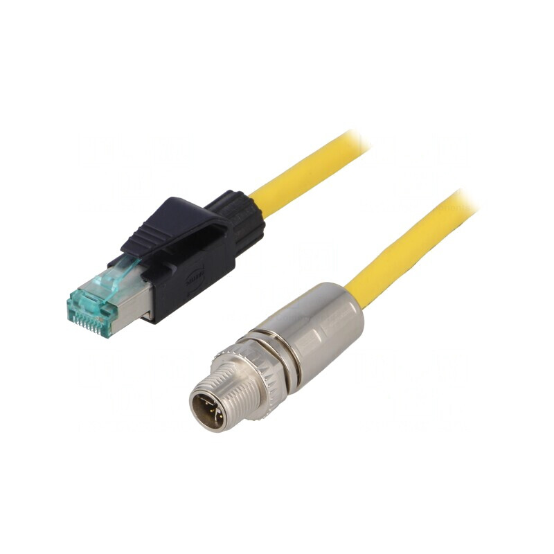 Cablu de conexiune 2m M12/RJ45 8 PIN | Electronic-mag.ro | Componente Electronice