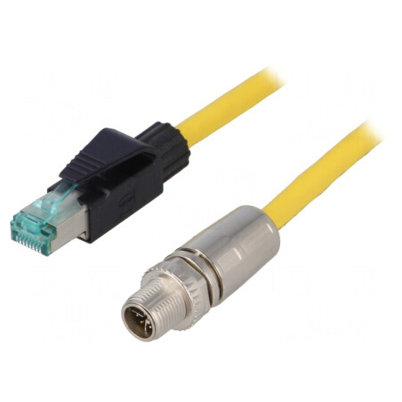 Cablu de conexiune 2m M12/RJ45 8 PIN | Electronic-mag.ro | Componente Electronice