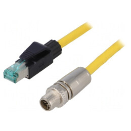 Cablu de conexiune 2m M12/RJ45 8 PIN | Electronic-mag.ro | Componente Electronice