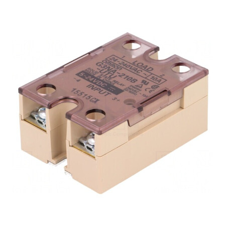 Releu semiconductor 1-fazat 5-24VDC 10A 24-240VAC | Electronic-mag.ro | Componente Electronice