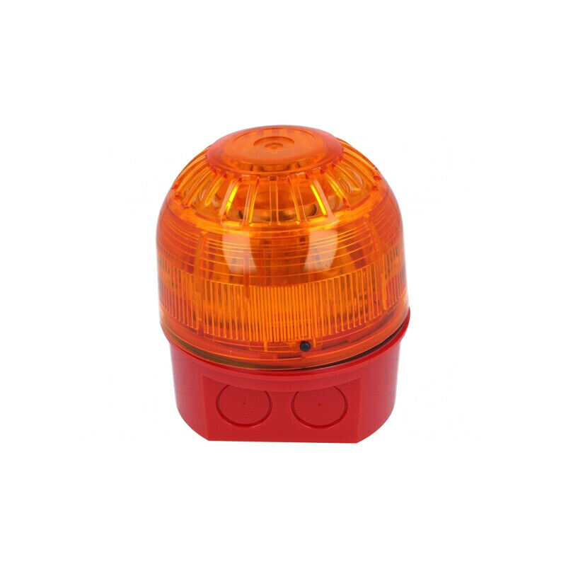 Semnalizator Luminos și Acustic LED Roșu IP65 17-60VDC | Electronic-mag.ro | Componente Electronice