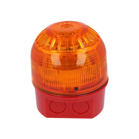Semnalizator Luminos și Acustic LED Roșu IP65 17-60VDC | Electronic-mag.ro | Componente Electronice