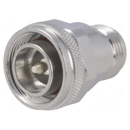 Adaptor Mufă 4.3-10 la N, PTFE Silver | Electronic-mag.ro | Componente Electronice