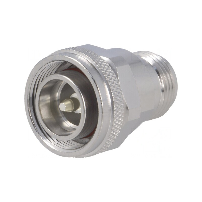 Adaptor Mufă 4.3-10 la N, PTFE Silver | Electronic-mag.ro | Componente Electronice