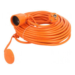 Prelungitor alimentare portocaliu 25m 3x1,5mm2 | Electronic-mag.ro | Componente Electronice