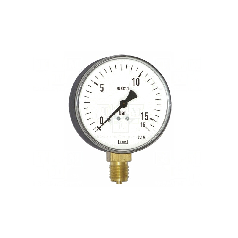 Manometru 100mm -1÷0bar -40÷60°C IP54 Oțel | Electronic-mag.ro | Componente Electronice