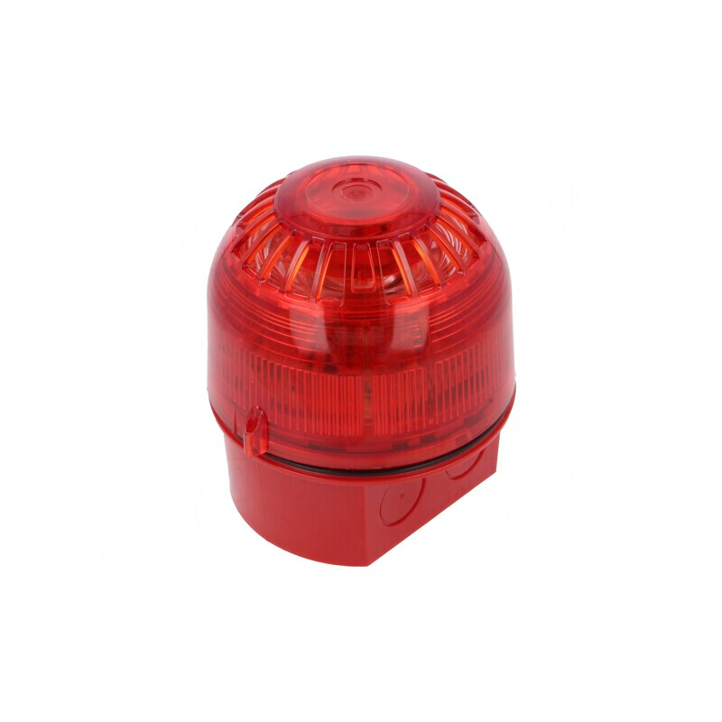 Semnalizator Luminos și Acustic LED Roșu 17-60VDC IP65 | Electronic-mag.ro | Componente Electronice
