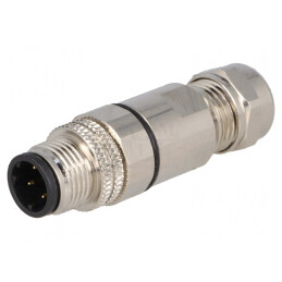 Mufă M12 4-Pin Ethernet IP67 250V | Electronic-mag.ro | Componente Electronice