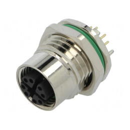 Soclu M12 8-PIN mamă IP67 48V 0,5A | Electronic-mag.ro | Componente Electronice