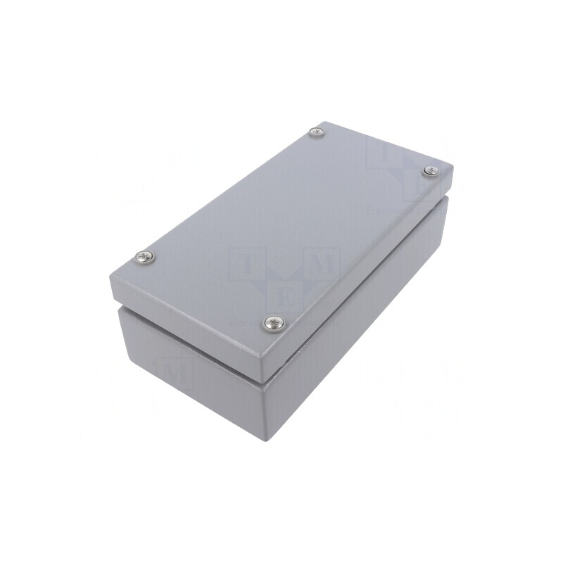 Carcasă universală oțel gri IP65 100x200x61mm | Electronic-mag.ro | Componente Electronice