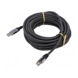 Cablu USB 3.0 RJ45 15m Negru/Gri | Electronic-mag.ro | Componente Electronice