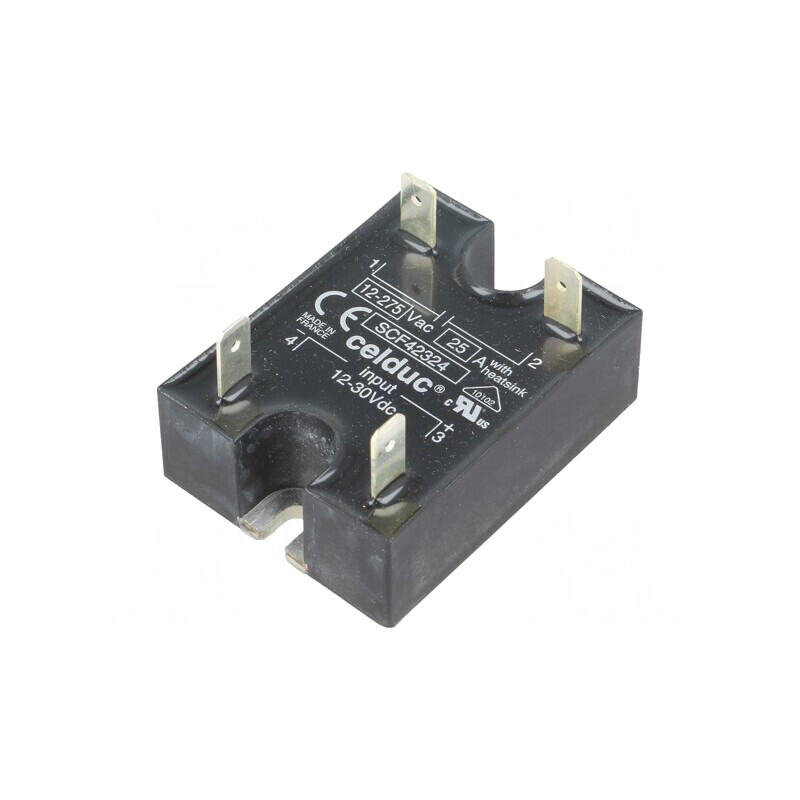 Releu Semiconductor 1-Fazat 25A 12-275VAC 12-30VDC | Electronic-mag.ro | Componente Electronice Releu Semiconductor 1-Fazat 25A 12-275VAC 12-30VDC | Electronic-mag.ro | Componente Electronice