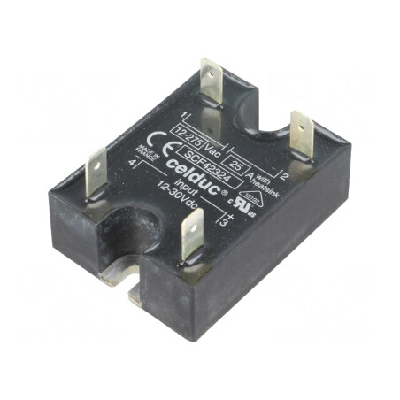Releu Semiconductor 1-Fazat 25A 12-275VAC 12-30VDC | Electronic-mag.ro | Componente Electronice