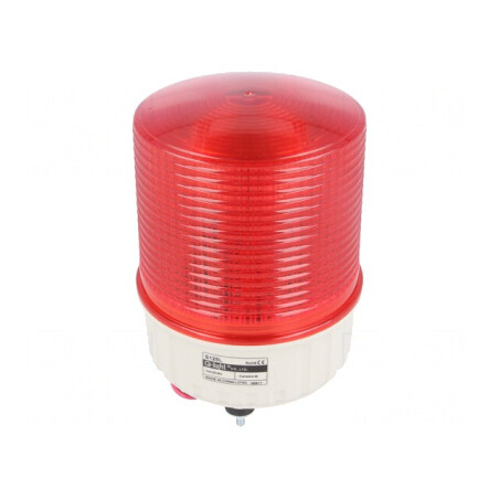 Semnalizator Luminos Lumină Continuă și Intermitentă 24V Roșu | Electronic-mag.ro | Componente Electronice