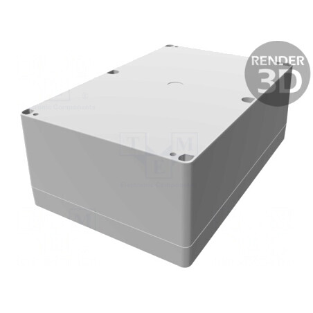 Carcasă Universală 160x240x90mm Policarbonat Gri | Electronic-mag.ro | Componente Electronice