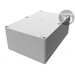Carcasă Universală 160x240x90mm Policarbonat Gri | Electronic-mag.ro | Componente Electronice