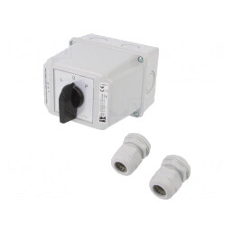 Comutator cu Came 40A 3 Poli 3 Pozitii IP65 | Electronic-mag.ro | Componente Electronice
