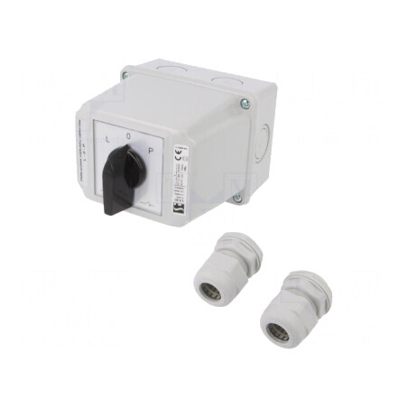 Comutator cu Came 40A 3 Poli 3 Pozitii IP65 | Electronic-mag.ro | Componente Electronice