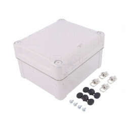 Carcasă universală policarbonat gri 164x192x105mm | Electronic-mag.ro | Componente Electronice