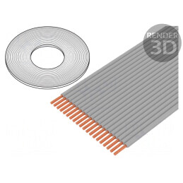 Cablu Bandă Neecranat Gri 10x30AWG 100FT | Electronic-mag.ro | Componente Electronice