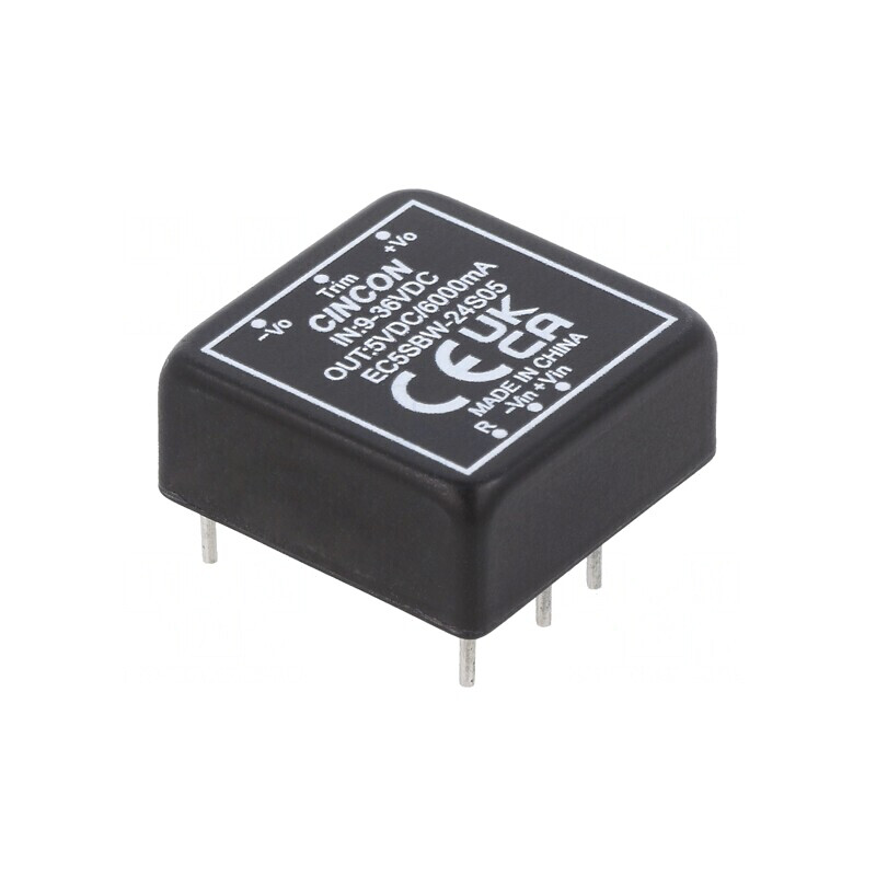 Convertor DC/DC 30W 9-36V la 5V 6A THT | Electronic-mag.ro | Componente Electronice Convertor DC/DC 30W 9-36V la 5V 6A THT | Electronic-mag.ro | Componente Electronice