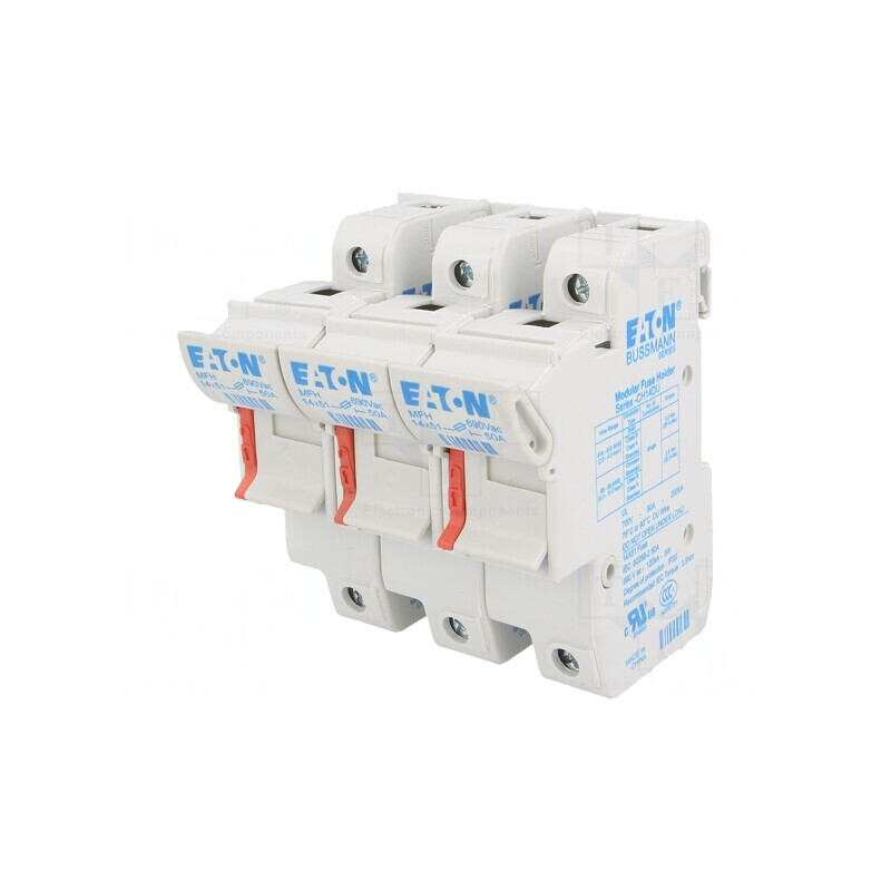 Clema Siguranțe Cilindrice 14x51mm pentru Șină DIN | Electronic-mag.ro | Componente Electronice