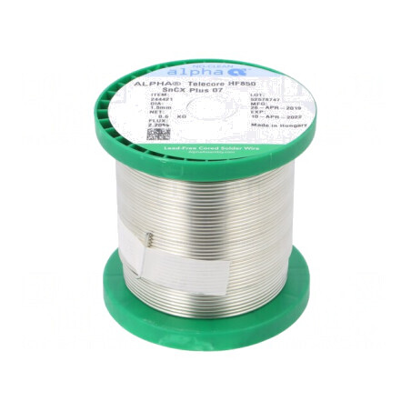 Sârmă de Lipit fără Plumb 1,5mm 0,5kg TELECORE HF-850 | Electronic-mag.ro | Componente Electronice