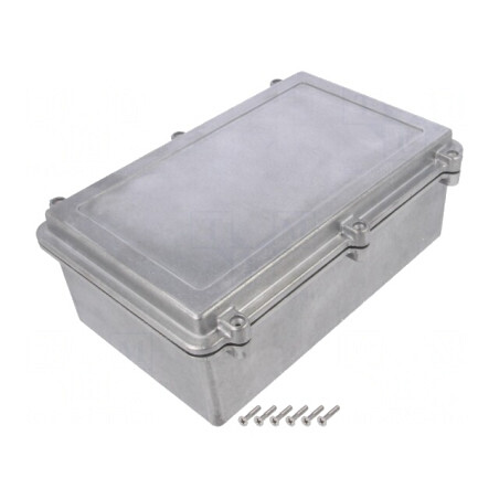 Carcasă Aluminiu Naturală 173mm x 274mm x 100mm | Electronic-mag.ro | Componente Electronice