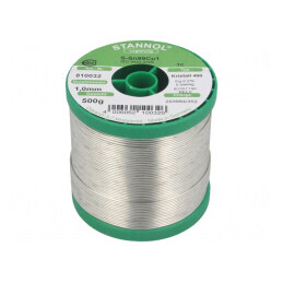 Sârmă Lipit fără Plumb Sn99,3Cu0,7 1mm 0,5kg Bobină | Electronic-mag.ro | Componente Electronice