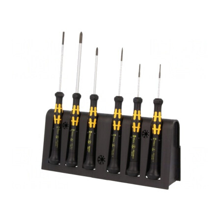 Kit Şurubelniţe Precizie Phillips Plată ESD cu Stativ | Electronic-mag.ro | Componente Electronice