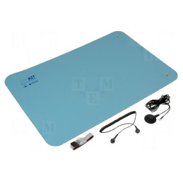 Kit de protecție antistatică pentru masă ESD, albastru 60x40 cm | Electronic-mag.ro | Componente Electronice