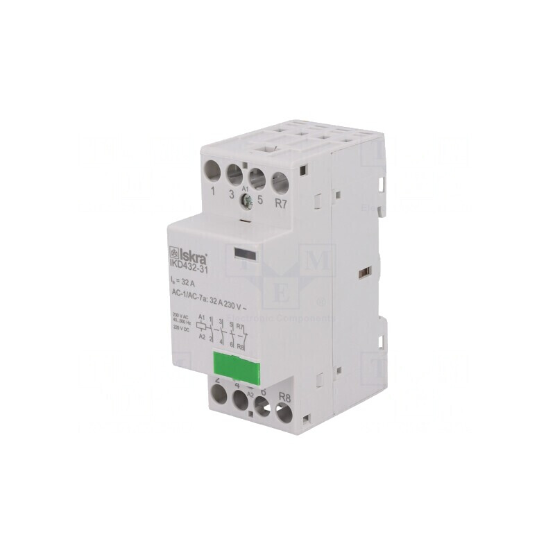 Contactor 4-polar 32A 230VAC 220VDC NC NO | Electronic-mag.ro | Componente Electronice