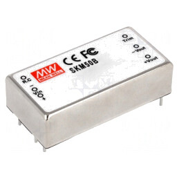 Convertor DC/DC 50W 36-75V la 15V 3330mA THT | Electronic-mag.ro | Componente Electronice