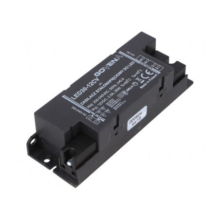 Alimentator LED 30W 12V IP20 Govena | Electronic-mag.ro | Componente Electronice