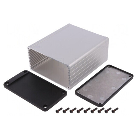 Carcasă aluminiu ecranare 104x120x55mm naturală | Electronic-mag.ro | Componente Electronice