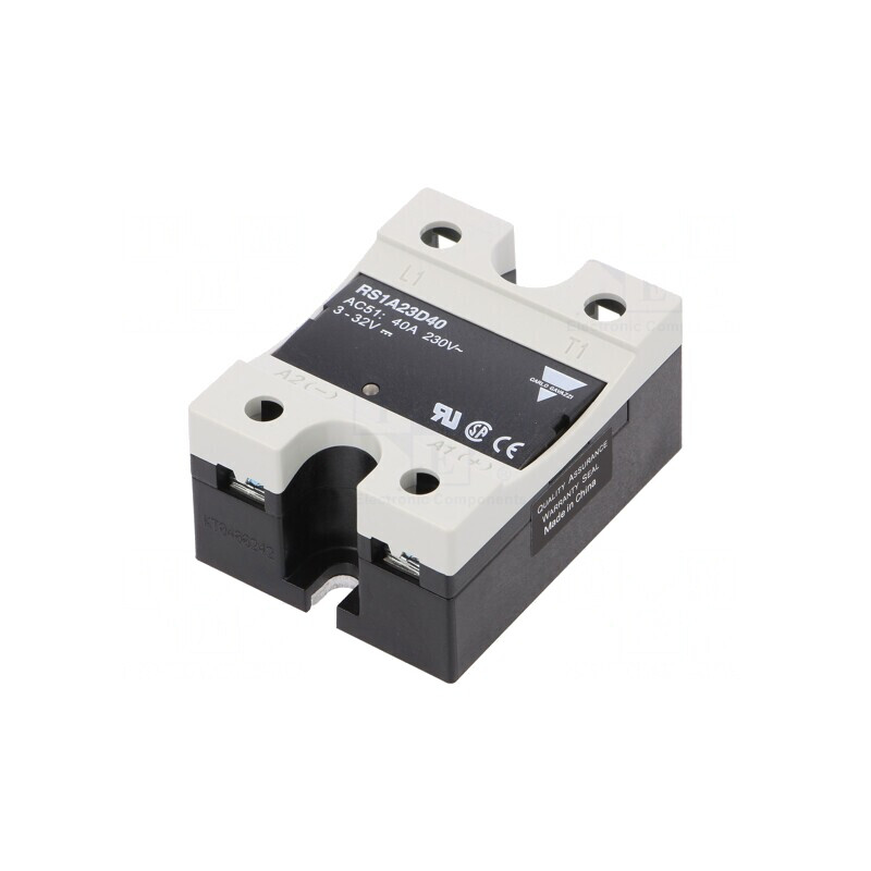Releu Semiconductor 1-fazat 40A 3-32VDC 42-265VAC | Electronic-mag.ro | Componente Electronice