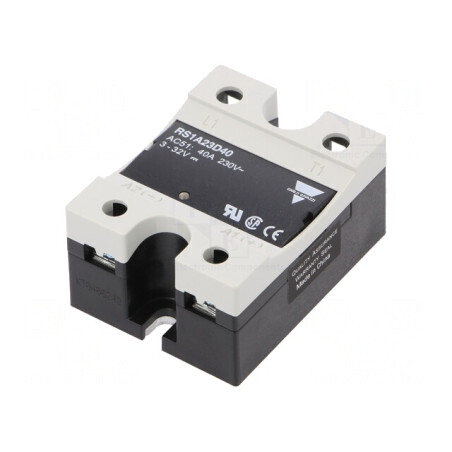 Releu Semiconductor 1-fazat 40A 3-32VDC 42-265VAC | Electronic-mag.ro | Componente Electronice