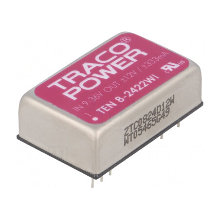 Convertor DC/DC 8W 9-36V la 12V/-12V DIP24 | Electronic-mag.ro | Componente Electronice