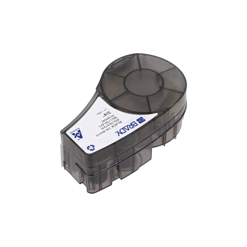 Bandă Autoadezivă Albă cu Caracter Negru 19,1mm x 6,4m | Electronic-mag.ro | Componente Electronice