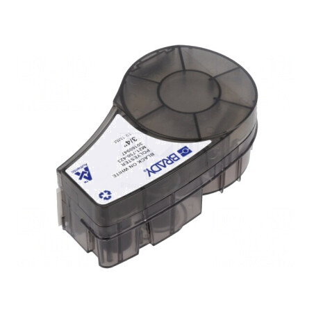 Bandă Autoadezivă Albă cu Caracter Negru 19,1mm x 6,4m | Electronic-mag.ro | Componente Electronice